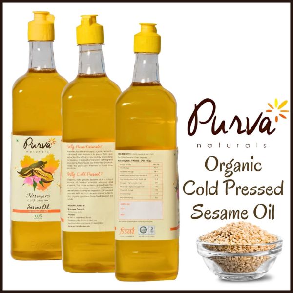 Organic Cold Pressed Sesame Oil / Gingelly Oil - Pure, Unrefined & Healthy using Black Sesame - Image 5