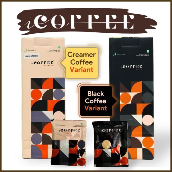Indus Viva I Coffee for Diabetes comed in two variants, I Coffee Creamer & I Coffee Black